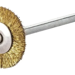 Abverkauf Lessmann Miniatur-Rundbürste Messing gewellt 19 x 0,1 mm