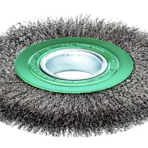 Neu Lessmann Rundbürste rostfrei 150 x 23/25 mm, gewellt 0,3 mm