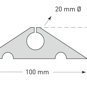 Saisonangebot Moravia Kabelbrücke schwarz zum Aufrollen