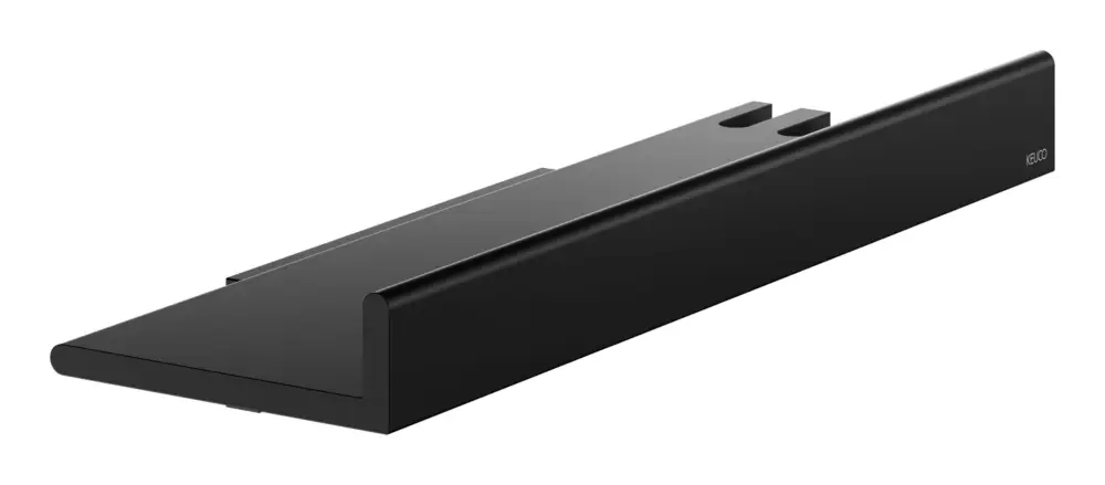 Keuco Reva Duschablage mit integriertem Glasabzieher - Schwarz Matt Mega-Angebot