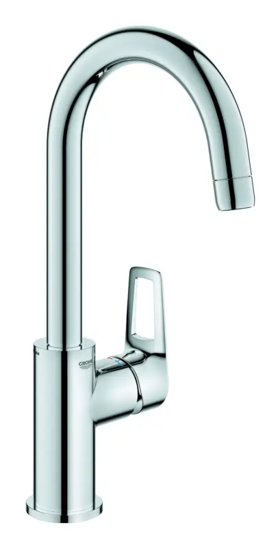 Bestseller Grohe BauLoop Einhand-Waschtischbatterie mit Push-Open-Ablaufgarnitur L-Size - Chrom
