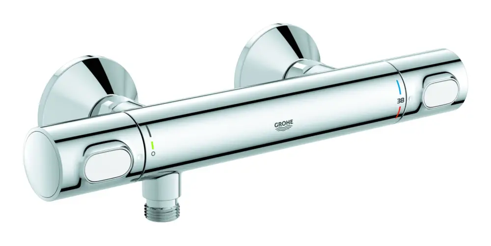 Neuheit Grohe Grohtherm 500 Thermostat-Brausebatterie mit S-Anschlüssen - Chrom