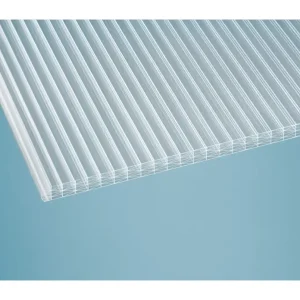 Kracherpreis Deluxe Polycarbonat Hohlkammerplatte Thermo 980 x 6000 x 25 mm - Klar