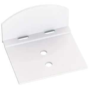 Preiswert Verlegesysteme Abschluss- und Haltewinkel mit PVC-Klemmprofil 62 x 56 mm für Plattenstärke 10 mm - Weiß(Verpackungseinheit: 2Stück)