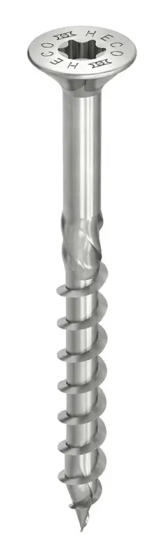 Neue Ware Heco TOPIX-plus Senkkopfschraube HD 8 x 140 A2 Fräsr TG HP-beschichtet(Verpackungseinheit: 100Stück)