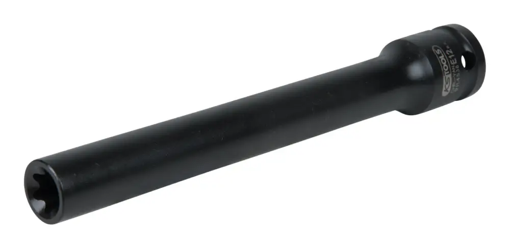 Markenware KS Tools 1/2" Bit-Stecknuss für Torx-E-Schrauben, E12, Länge 150 mm, phosphatiert