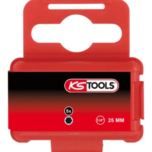 Letzte Chance KS Tools 1/4" Bit Innensechskant, 25 mm, 2,5 mm, 5er Pack
