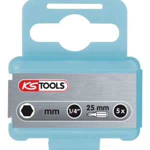 Aktuell KS Tools 1/4" Edelstahl Bit Innensechskant, 25 mm, 4 mm, 5er Pack