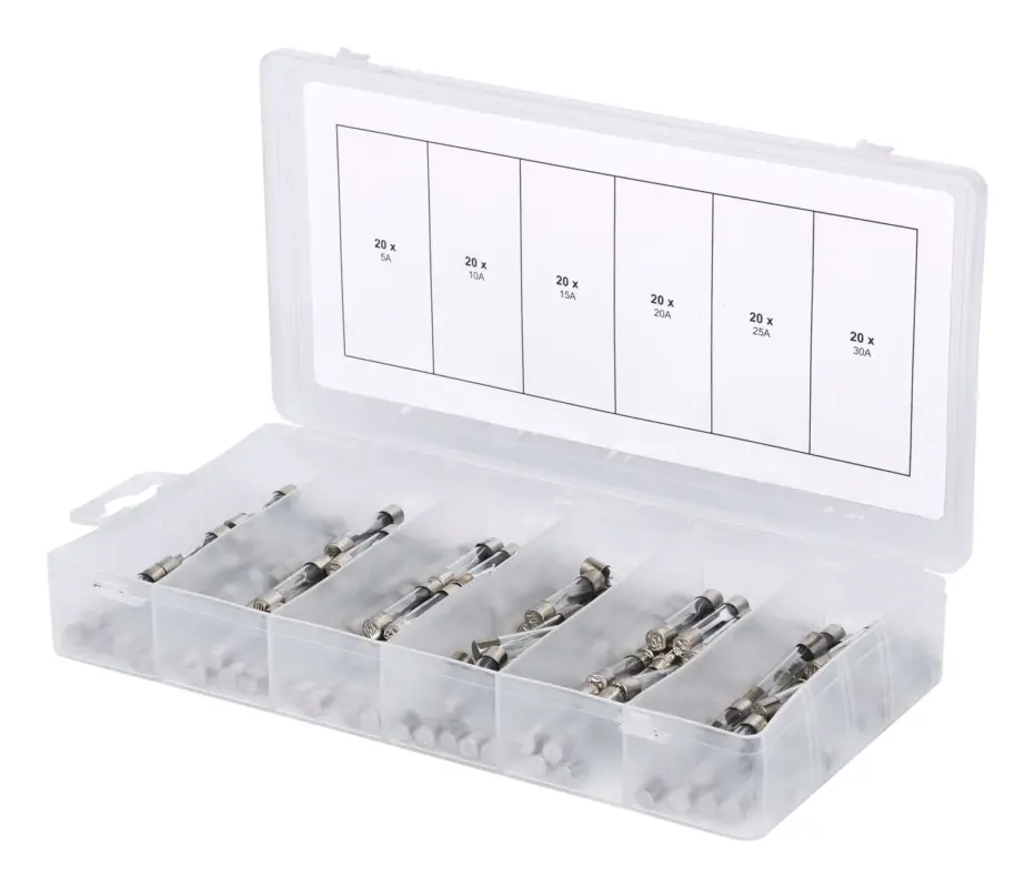 Top-Angebot KS Tools Sortiment Glassicherungen, 5-30A, 120-teilig