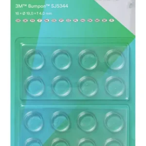 3M Bumpon, 16 Stück Elastikpuffer Transparent 19,1 x 4,1 mm Saisonangebot