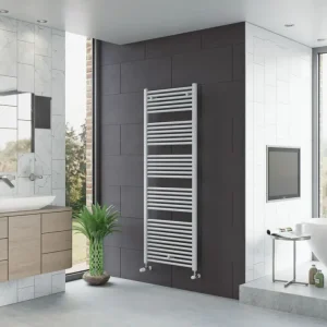 Corpotherma Classic Badheizkörper 1264 x 600 mm gerade mit Mittenanschluss - Chrom Preisknaller