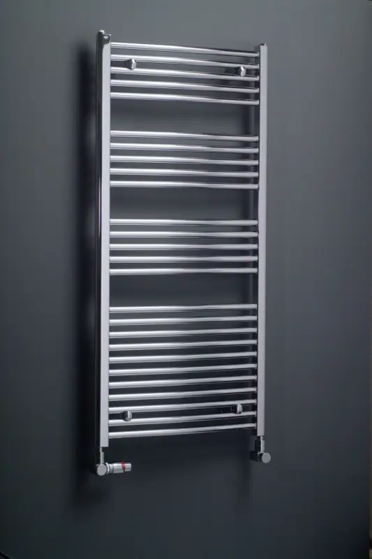 Corpotherma Velon Badheizkörper 916 x 450 mm gebogen mit Mittenanschluss - Chrom Angebot