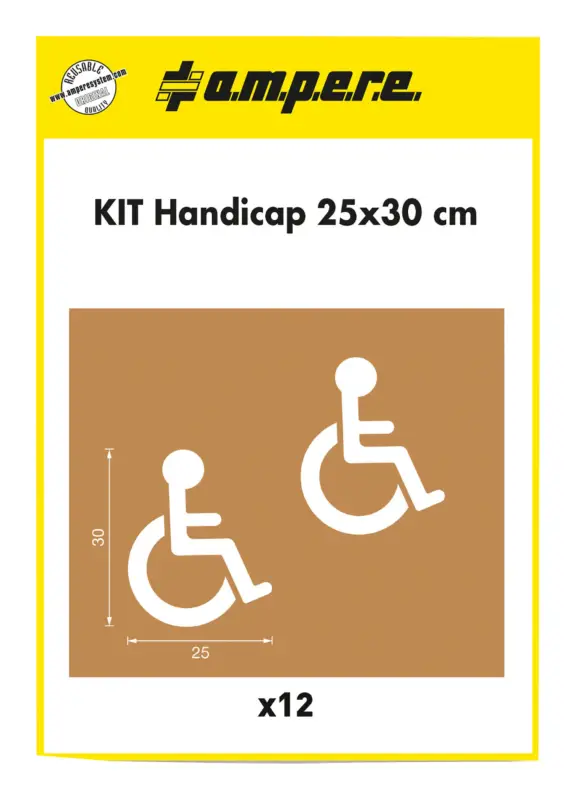 A.M.P.E.R.E. Schablonenset Schablonen Handicap 25 x 30 Nur Heute