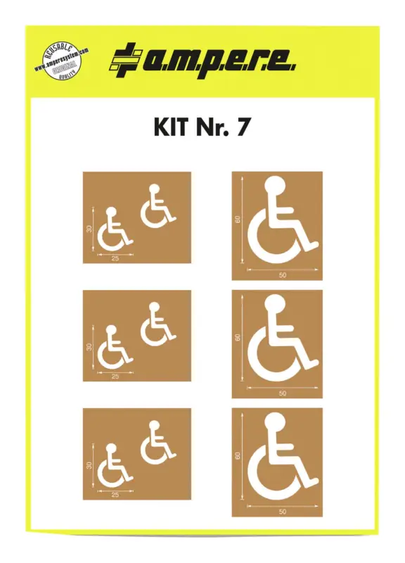 Sofort Bestellen A.M.P.E.R.E. Schablonenset Schablonen KIT Nr. 7