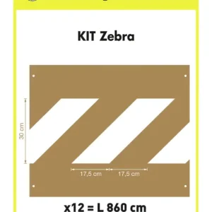 Markenprodukt A.M.P.E.R.E. Schablonenset Schablonen KIT Zebra