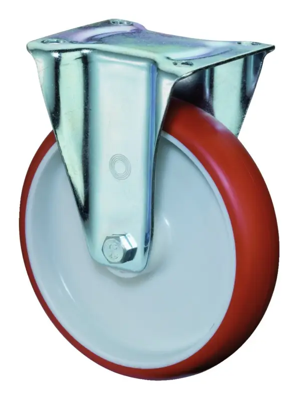 Rabatt BS Rollen Bockrolle rot 125 mm 150 KG