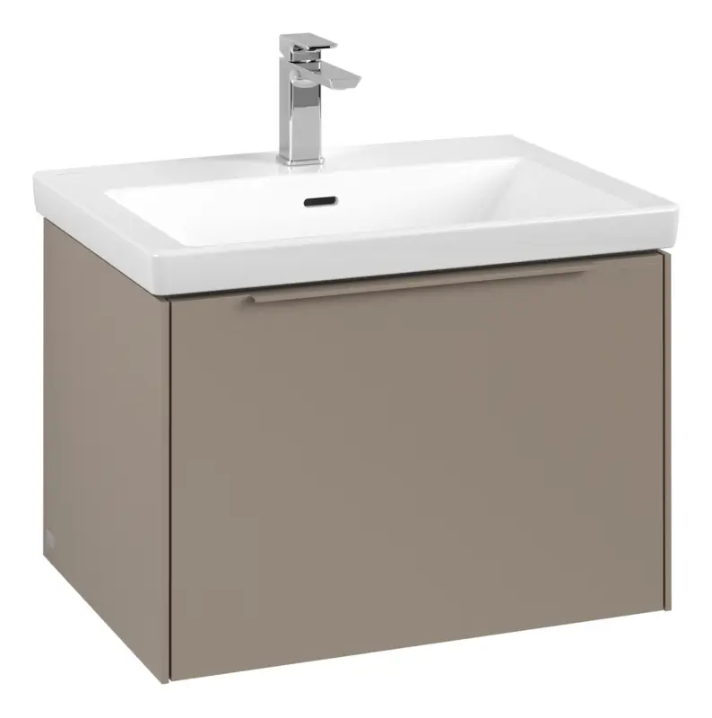 Villeroy & Boch Subway 3.0 Waschbeckenunterschrank für Becken mittig 1 Auszug 622 x 429 x 462 mm - Taupe / Monochrome Optik Nur Heute