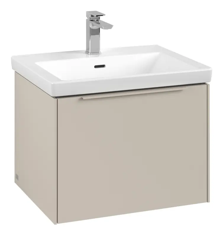 Villeroy & Boch Subway 3.0 Waschbeckenunterschrank für Becken mittig 1 Auszug 572 x 429 x 462 mm - Cashmere Grey / Monochrome Optik Bestpreis