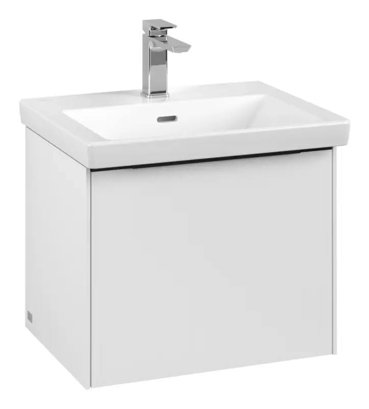 Villeroy & Boch Subway 3.0 Waschbeckenunterschrank für Becken mittig 1 Auszug 523 x 429 x 432 mm - Pure White / Volcano Black Top-Seller