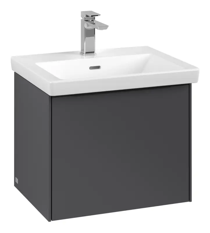 Jetzt Kaufen Villeroy & Boch Subway 3.0 Waschbeckenunterschrank für Becken mittig 1 Auszug 523 x 429 x 432 mm - Graphite / Volcano Black