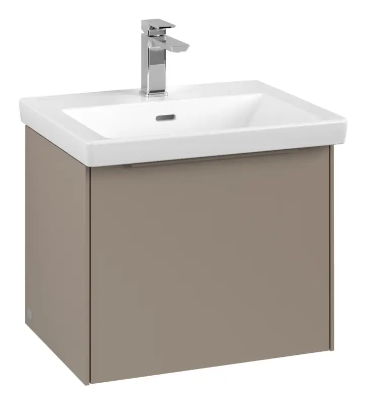 Direkt Vom Hersteller Villeroy & Boch Subway 3.0 Waschbeckenunterschrank für Becken mittig 1 Auszug 523 x 429 x 432 mm - Taupe / Monochrome Optik