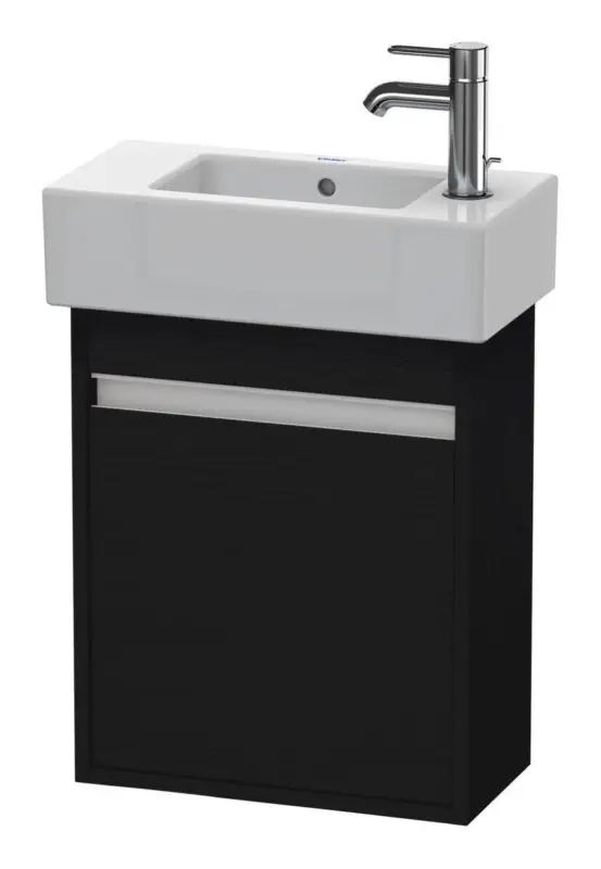 Mega-Angebot Duravit Ketho Waschtischunterschrank mit 1 Tür Anschlag rechts 450 x 550 x 225 mm - Eiche Schwarz Matt