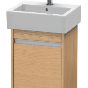 Duravit Ketho Waschtischunterschrank mit 1 Tür Anschlag links 400 x 550 x 320 mm - Eiche Natur Matt Expressversand