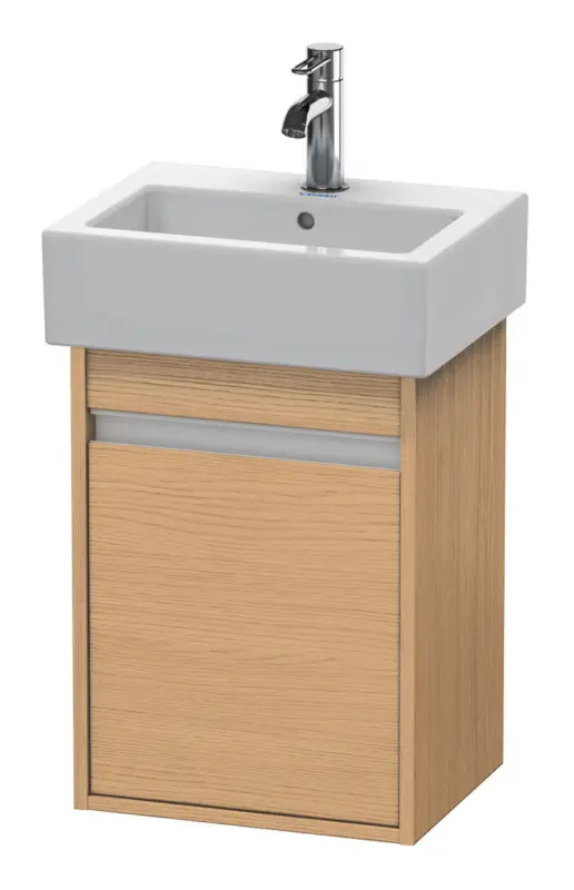 Duravit Ketho Waschtischunterschrank mit 1 Tür Anschlag links 400 x 550 x 320 mm - Eiche Natur Matt Expressversand