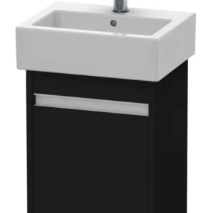 Expressversand Duravit Ketho Waschtischunterschrank mit 1 Tür Anschlag rechts 400 x 550 x 320 mm - Eiche Schwarz Matt