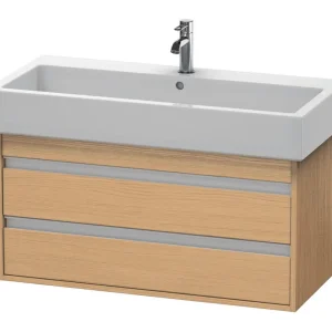 Duravit Ketho Waschtischunterschrank mit 2 Auszügen 950 x 480 x 440 mm - Eiche Natur Matt Sichere Zahlung
