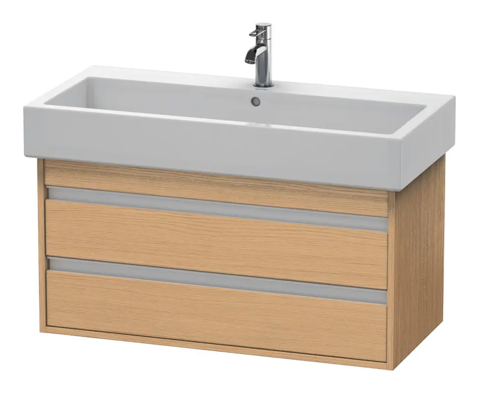 Duravit Ketho Waschtischunterschrank mit 2 Auszügen 950 x 480 x 440 mm - Eiche Natur Matt Sichere Zahlung