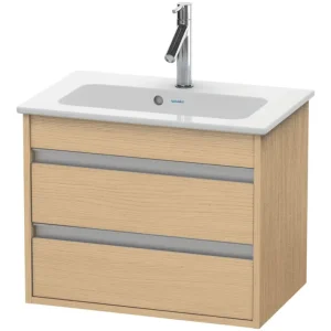 Duravit Ketho Waschtischunterschrank mit 2 Auszügen 600 x 480 x 385 mm - Eiche Natur Matt Kracherpreis