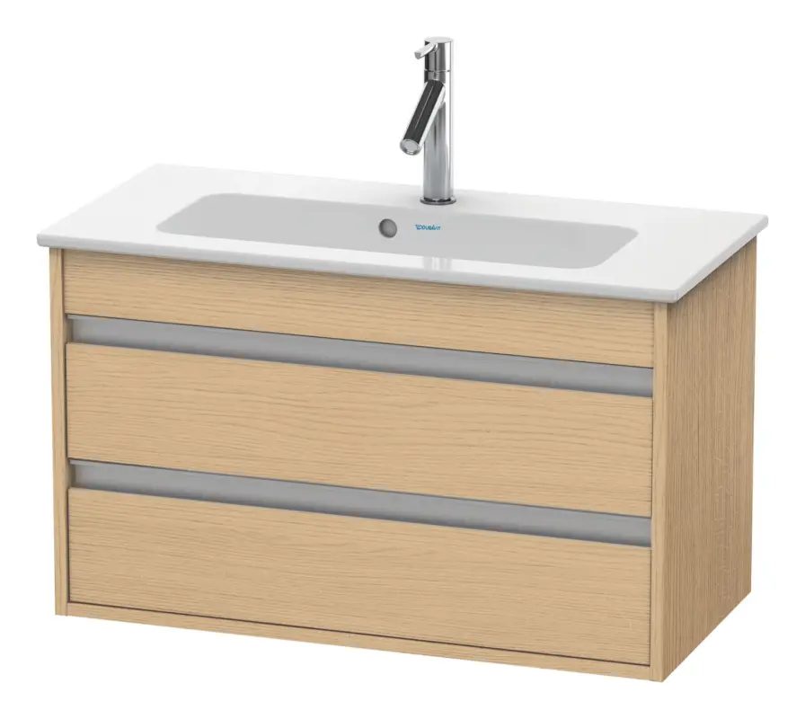 Sonderaktion Duravit Ketho Waschtischunterschrank mit 2 Auszügen 800 x 480 x 385 mm - Eiche Natur Matt