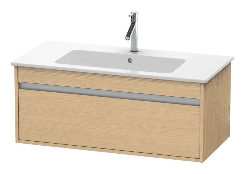 Neu Duravit Ketho Waschtischunterschrank mit 1 Auszug 1000 x 410 x 475 mm - Eiche Natur Matt
