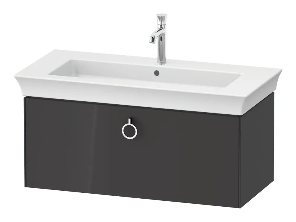 Online Kaufen Duravit White Tulip Waschtischunterschrank mit 1 Auszug 984 x 410 x 458 mm - Graphit Hochglanz