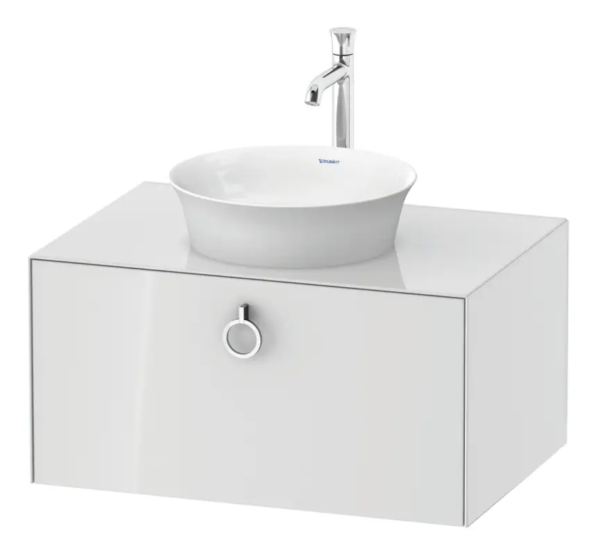 Duravit White Tulip Konsolenwaschtischunterschrank wandhängend mit 1 Auszug mit Griff 800 x 408 x 550 mm - Weiß Hochglanz Jetzt Bestellen