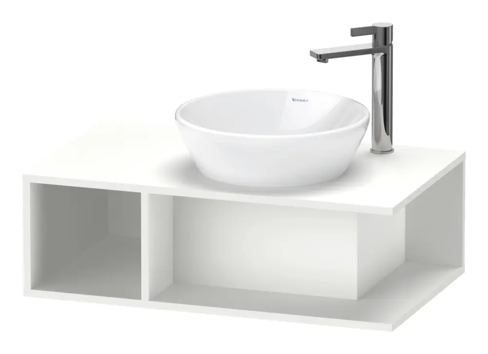 Must-Have Duravit D-Neo Konsolenwaschtischunterschrank mit 1 offenen Fach links 800 x 260 x 480 mm - Weiß Matt