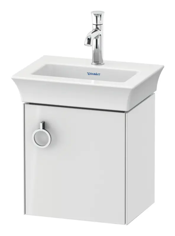 Meistverkauft Duravit White Tulip Waschtischunterschrank mit 1 Tür Anschlag rechts 384 x 410 x 298 mm - Weiß Hochglanz Lack