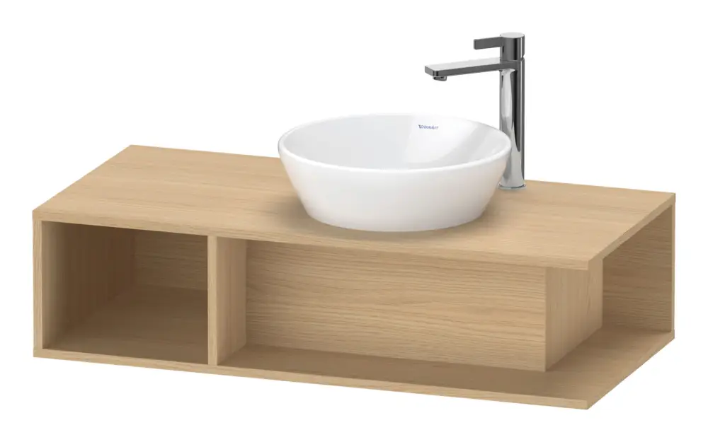 Preis Gesenkt Duravit D-Neo Konsolenwaschtischunterschrank mit 1 offenen Fach links 1000 x 260 x 480 mm - Eiche Natur Matt