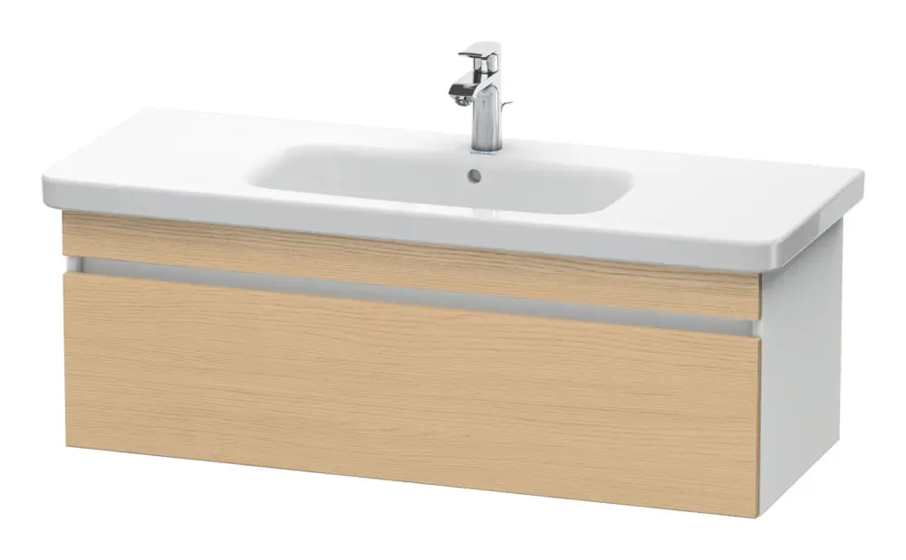Top-Angebot Duravit DuraStyle Waschtischunterschrank mit 1 Auszug 1130 x 398 x 448 mm - Eiche Natur Matt / Weiß Matt
