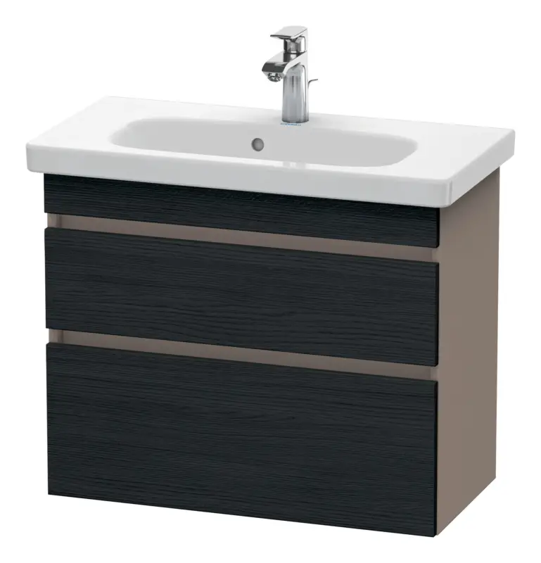 Sichere Zahlung Duravit DuraStyle Waschtischunterschrank mit 2 Auszügen 730 x 610 x 350 mm - Eiche Schwarz Matt / Basalt Matt