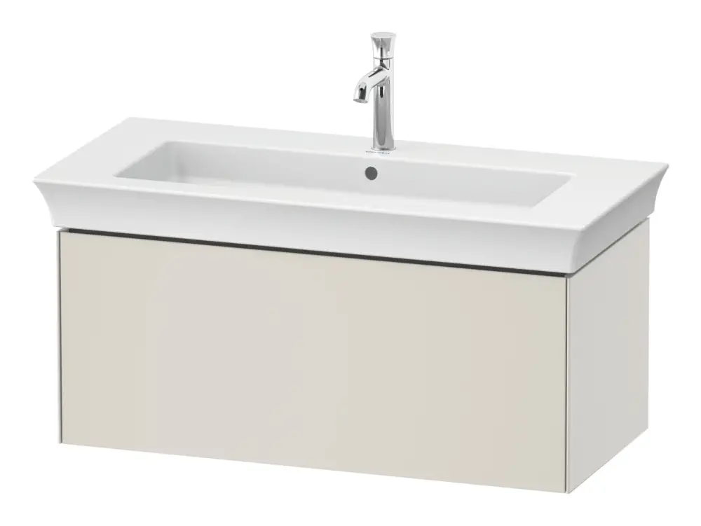 Mega-Angebot Duravit White Tulip Waschtischunterschrank wandhängend mit 1 Auszug 984 x 410 x 458 mm - Nordic Weiß Seidenmatt Lack