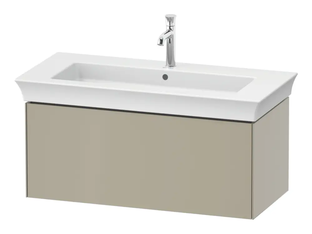 Duravit White Tulip Waschtischunterschrank wandhängend mit 1 Auszug 984 x 410 x 458 mm - Taupe Seidenmatt Lack Angebot