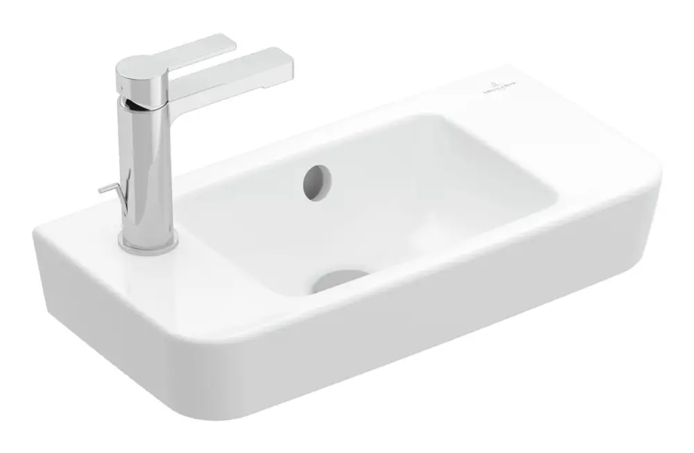 Garantierte Lieferung Villeroy & Boch O.novo Handwaschbecken 500 x 250 x 145 mm - Weiß Alpin mit CeramicPlus