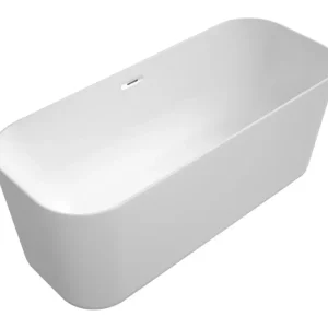 Abverkauf Villeroy & Boch Finion Freistehende Badewanne mit Design-Ring und Emotion-Funktion 1700 x 700 mm - Stone White / Chrome
