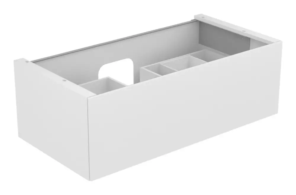 Jetzt Kaufen Keuco Edition 11 Waschtischunterschrank passend für 31150 1 Auszug mit Beleuchtung 1050 x 350 x 535 mm - Cashmere Klar / Cashmere Seidenmatt