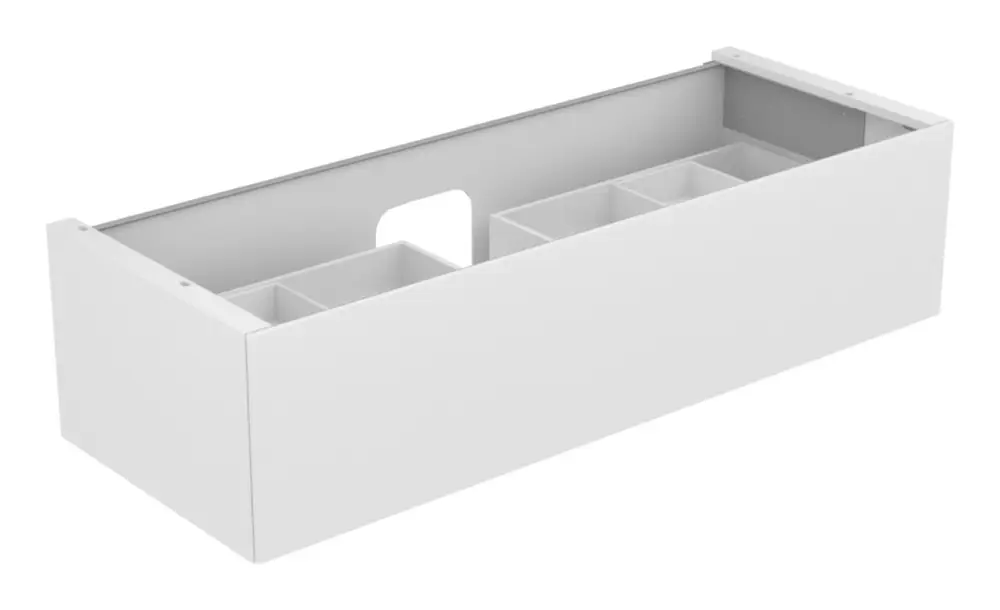 Markenware Keuco Edition 11 Waschtischunterschrank passend für 31160 1 Auszug 1400 x 350 x 535 mm - Cashmere Klar / Cashmere Seidenmatt
