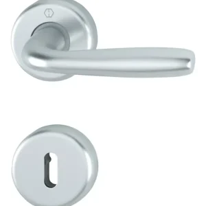 Neue Ware Hoppe Aluminium-Innentür-Rosetten-Garnitur, Maribor, 8 / BB, F1 (natur), 37-42 1766/17KV/17KVS