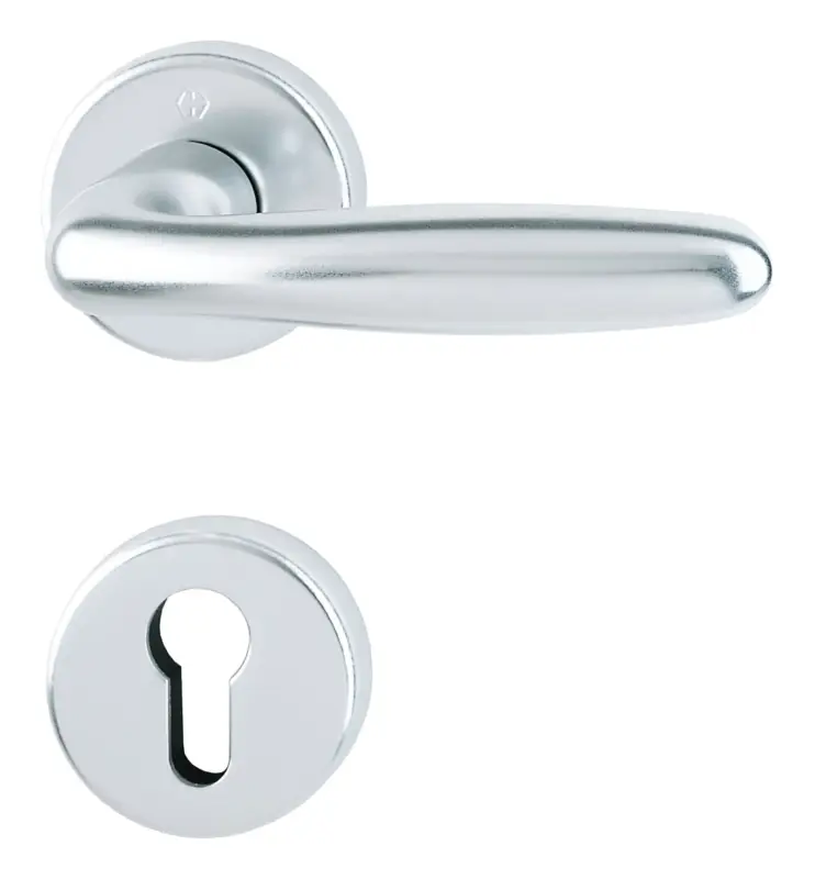 Kracherpreis Hoppe SchnellstiftPlus-Aluminium-Innentür-Rosetten-Garnitur 1510/42 KB/42KBS, F1, PZ, 37-47