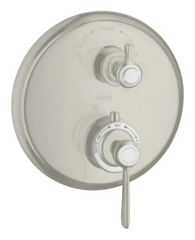 Neu Im Sortiment Axor Montreux Thermostat mit Ab-u.Umstellventil Unterputz mit Hebelgriff - Edelstahl Optic